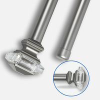 Barras De Cortina 25mm Extensibles Metálicas 120-210 Cm (PLATEADO)