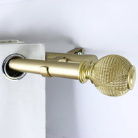 Barras De Cortina 25mm Extensibles Metálicas 120-210 Cm (DORADO)