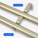 Barras De Cortina 25mm Extensibles Metálicas 120-210 Cm (DORADO)