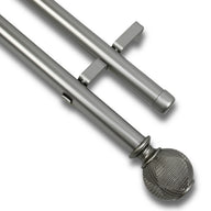 Barras De Cortina 25mm Extensibles Metálicas 120-210 Cm (PLATEADO)