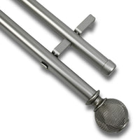 Barras De Cortina 25mm Extensibles Metálicas 120-210 Cm (PLATEADO)