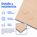 Piso Vinílico Autoadhesivo 91,44x15,24cm Antideslizante 5m2 36 piezas Beige Guiza