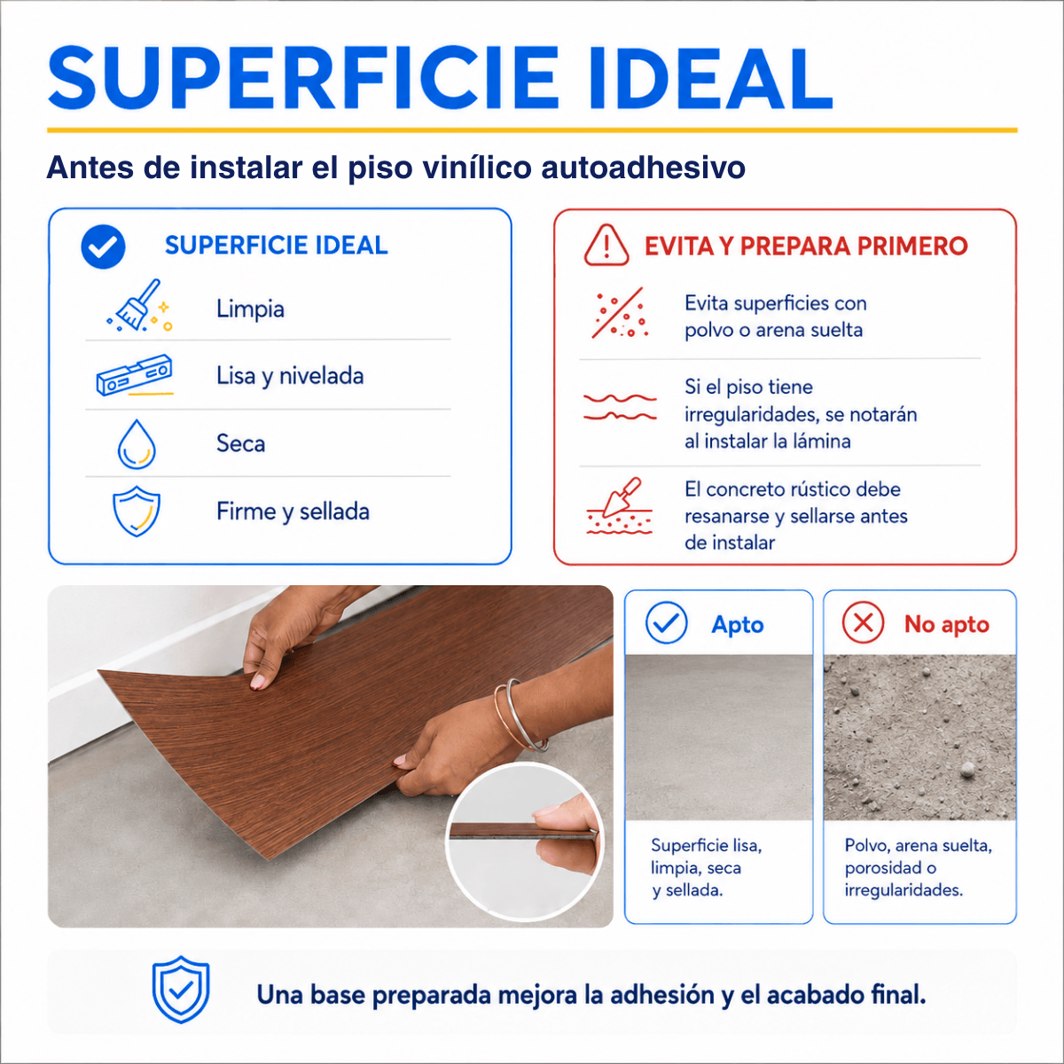 Piso Vinílico Autoadhesivo 91,44x15,24cm Antideslizante 5m2 36 piezas Marron Guiza