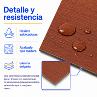 Piso Vinílico Autoadhesivo 91,44x15,24cm Antideslizante 5m2 36 piezas Marron Guiza