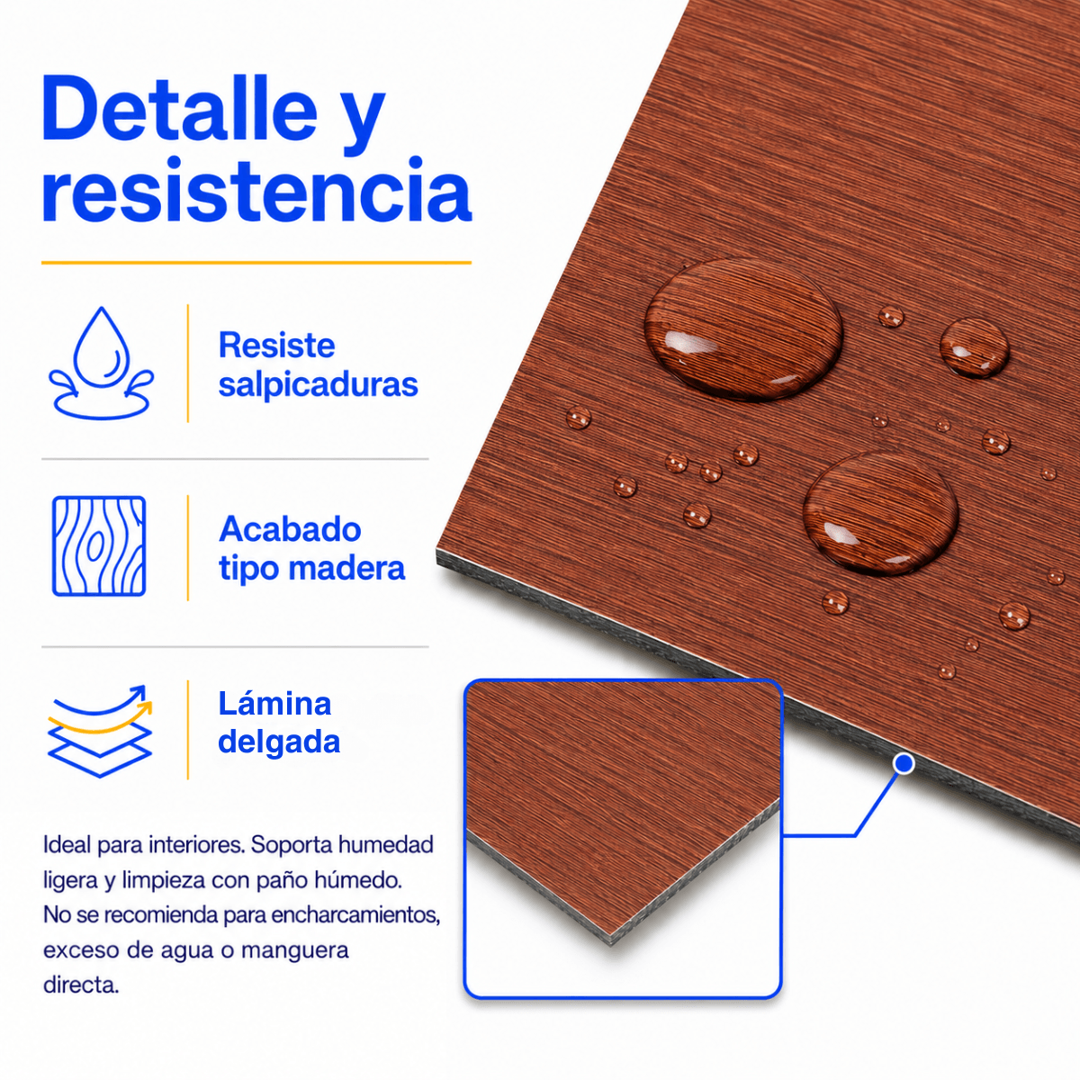 Piso Vinílico Autoadhesivo 91,44x15,24cm Antideslizante 5m2 36 piezas Marron Guiza