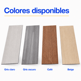 Piso Vinílico Autoadhesivo 91,44x15,24cm Antideslizante 5m2 36 piezas Marron Guiza