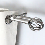 Barras De Cortina 19mm Extensibles Metálicas 120-210 Cm (PLATEADO)