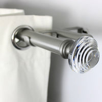 Barras De Cortina 25mm Extensibles Metálicas 120-210 Cm (PLATEADO)