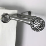 Barras De Cortina 19mm Extensibles Metálicas 120-210 Cm (PLATEADO)