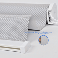 Cortina Roller Blackout 1 Paño SIN CENEFA-GRIS LISO