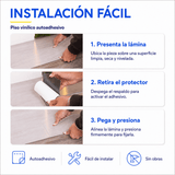 Piso Vinílico Autoadhesivo 91,44x15,24cm Antideslizante 5m2 36 piezas Gris Claro Guiza
