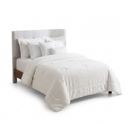 Plumón Cobertor Chiporro Premium Doble Textura Invierno Blanco Guiza