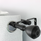 Barras De Cortina 19mm Extensibles Metálicas 120-210 Cm (NEGRO)