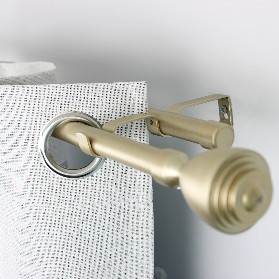 Barras De Cortina 19mm Extensibles Metálicas 120-210 Cm (DORADO)