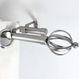 Barras De Cortina 19mm Extensibles Metálicas 120-210 Cm (PLATEADO)
