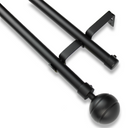 Barras De Cortina 19mm Extensibles Metálicas 160-300 Cm (NEGRO)
