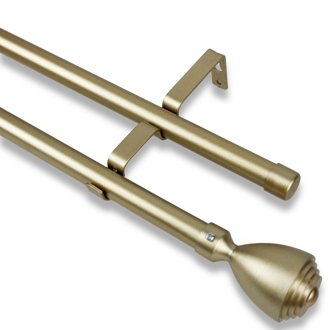 Barras De Cortina 19mm Extensibles Metálicas 120-210 Cm (DORADO)