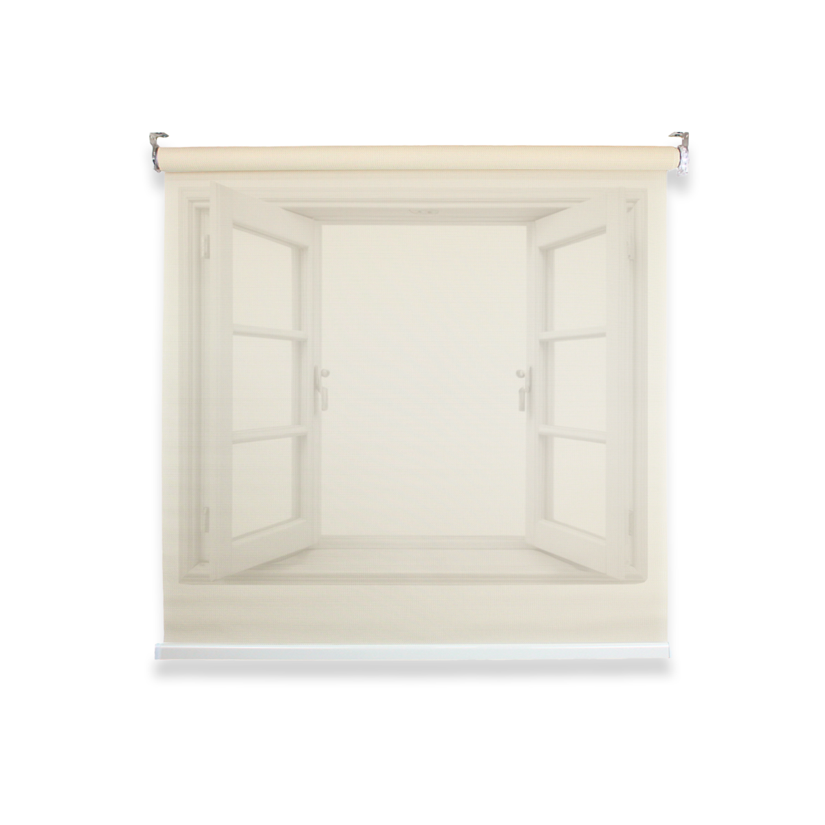 Cortina Roller Sunscreen Liso Filtro Solar BEIGE