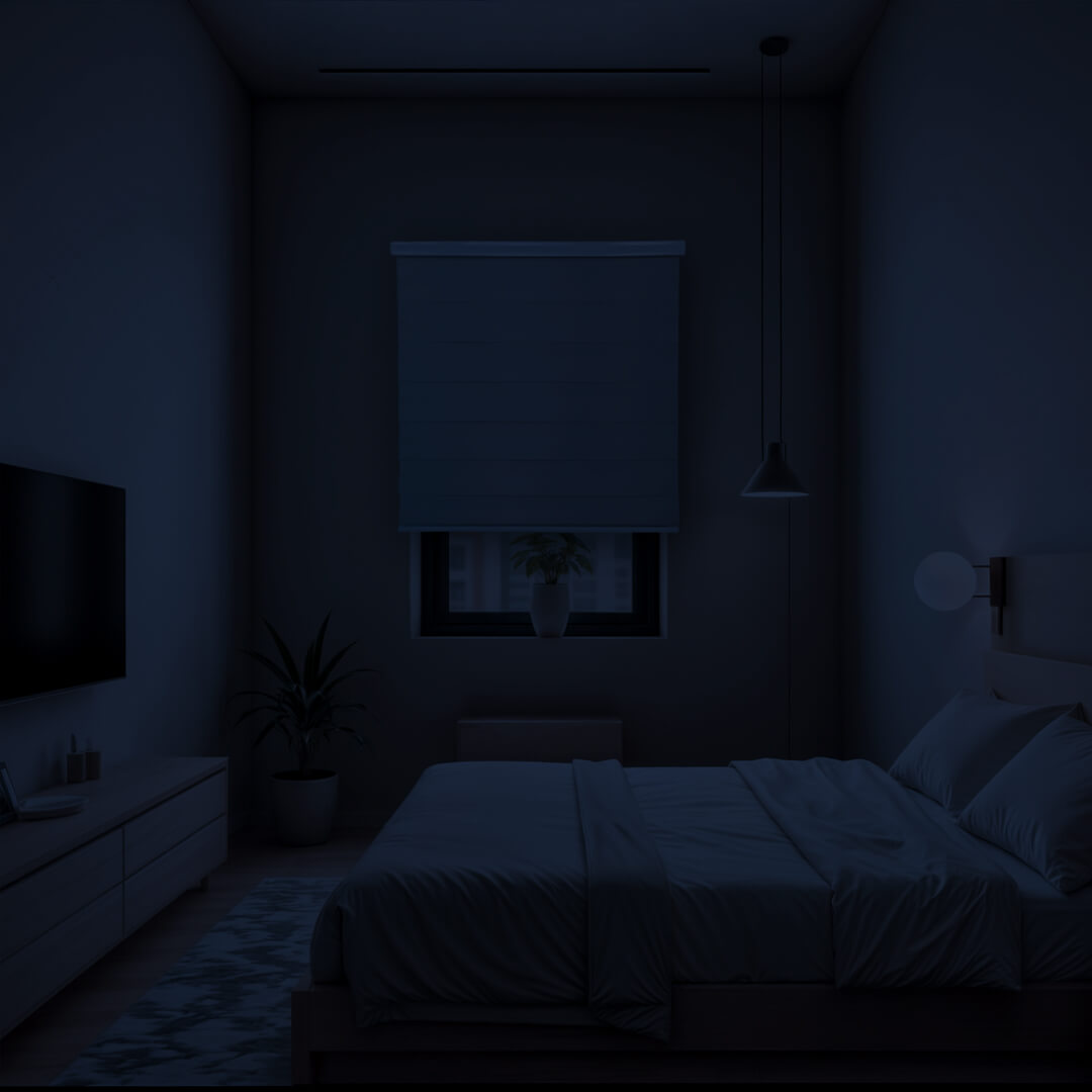 Cortina Roller Duo Dia y Noche Con Cenefa PVC - GRIS