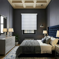 Cortina Roller Duo Blackout 100% Día y Noche Premium GRIS LISO