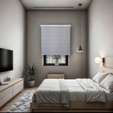 Cortina Roller Duo Dia y Noche Con Cenefa PVC - GRIS