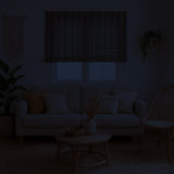 Cortina Roller Bambu Persiana Enrollable - CAFE RAYAS OSCURAS