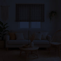 Cortina Roller Bambu Persiana Enrollable - CAFE RAYAS OSCURAS