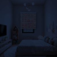 Cortina Roller Duo Zebra Día Y Noche Diseño Infantil Capibara