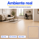 Piso Vinílico Autoadhesivo 91,44x15,24cm Antideslizante 5m2 36 piezas Beige Guiza
