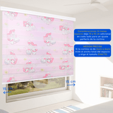 Cortina Roller Duo Zebra Día Y Noche Diseño Infantil My Melody