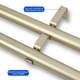Barras De Cortina 25mm Extensibles Metálicas 160-300 Cm (DORADO)