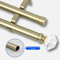 Barras De Cortina 25mm Extensibles Metálicas 160-300 Cm (DORADO)