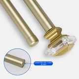 Barras De Cortina 25mm Extensibles Metálicas 120-210 Cm (DORADO)