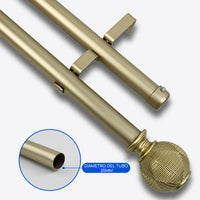 Barras De Cortina 25mm Extensibles Metálicas 160-300 Cm (DORADO)