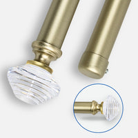 Barras De Cortina 25mm Extensibles Metálicas 120-210 Cm (DORADO)
