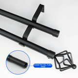Barras De Cortina 19mm Extensibles Metálicas 160-300 Cm (NEGRO)